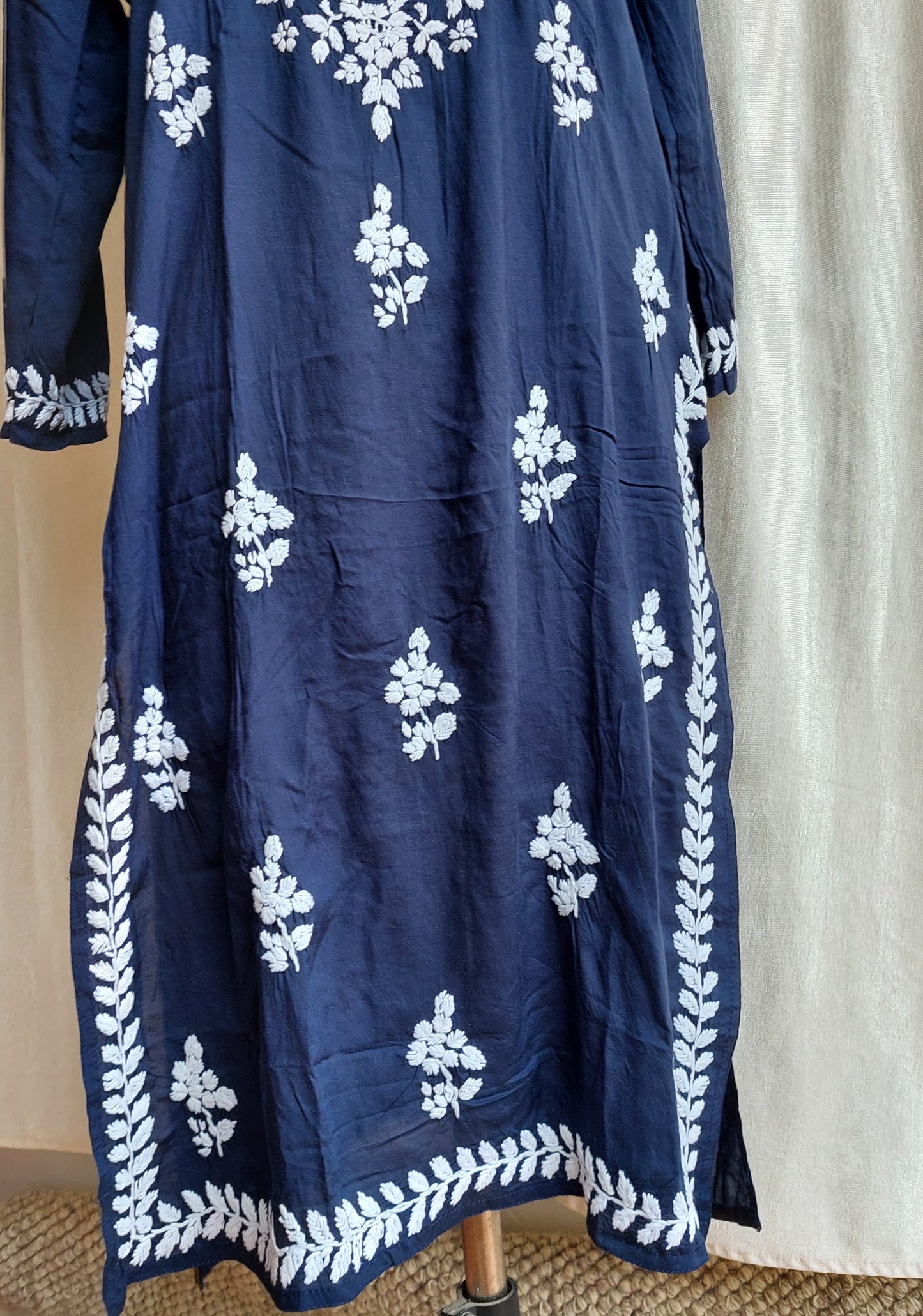 Chikankar long kurti