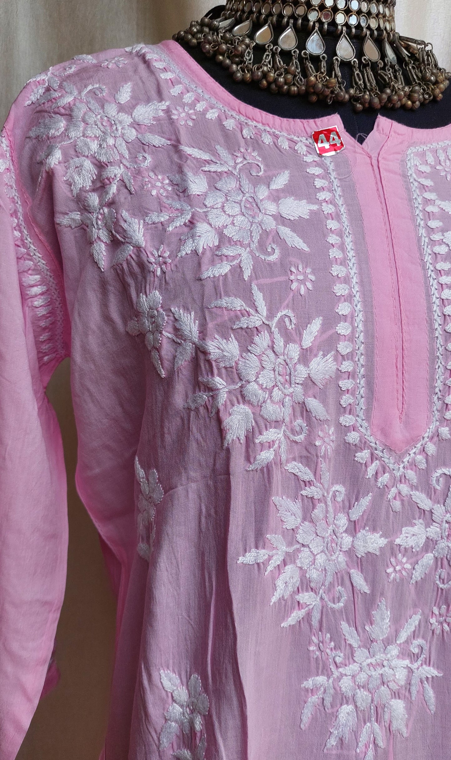 Chikankari long kurti