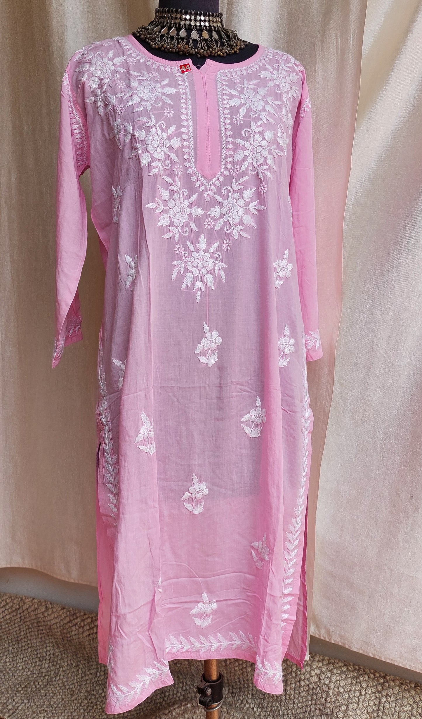 Chikankari long kurti