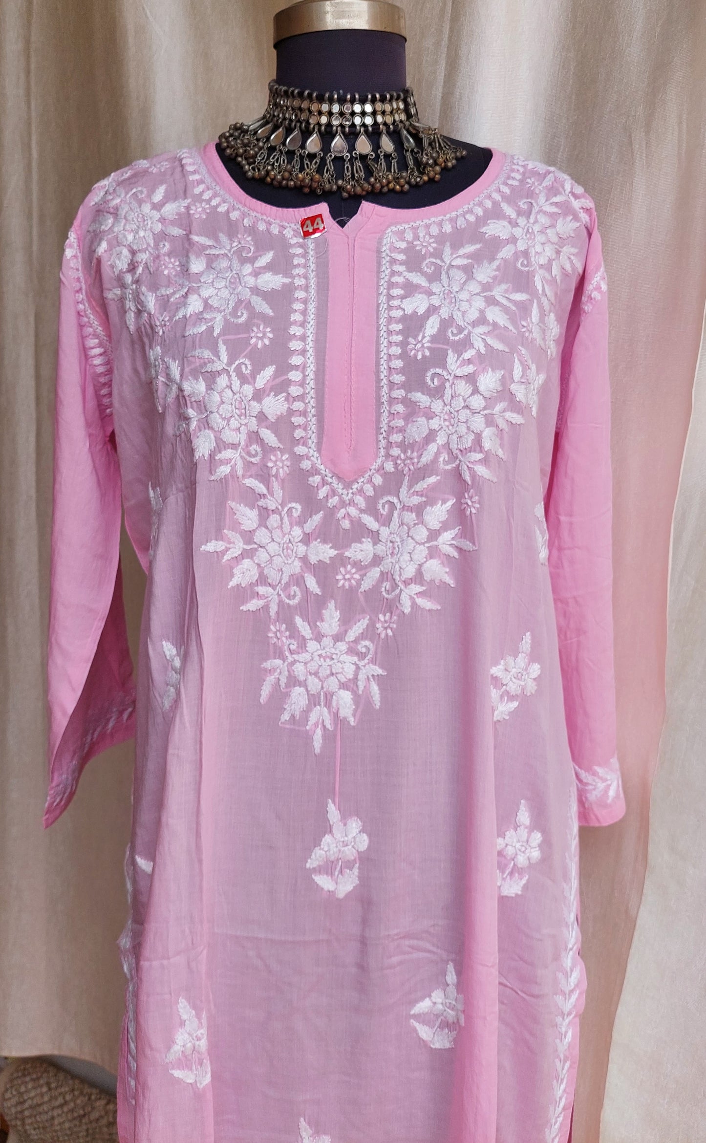 Chikankari long kurti