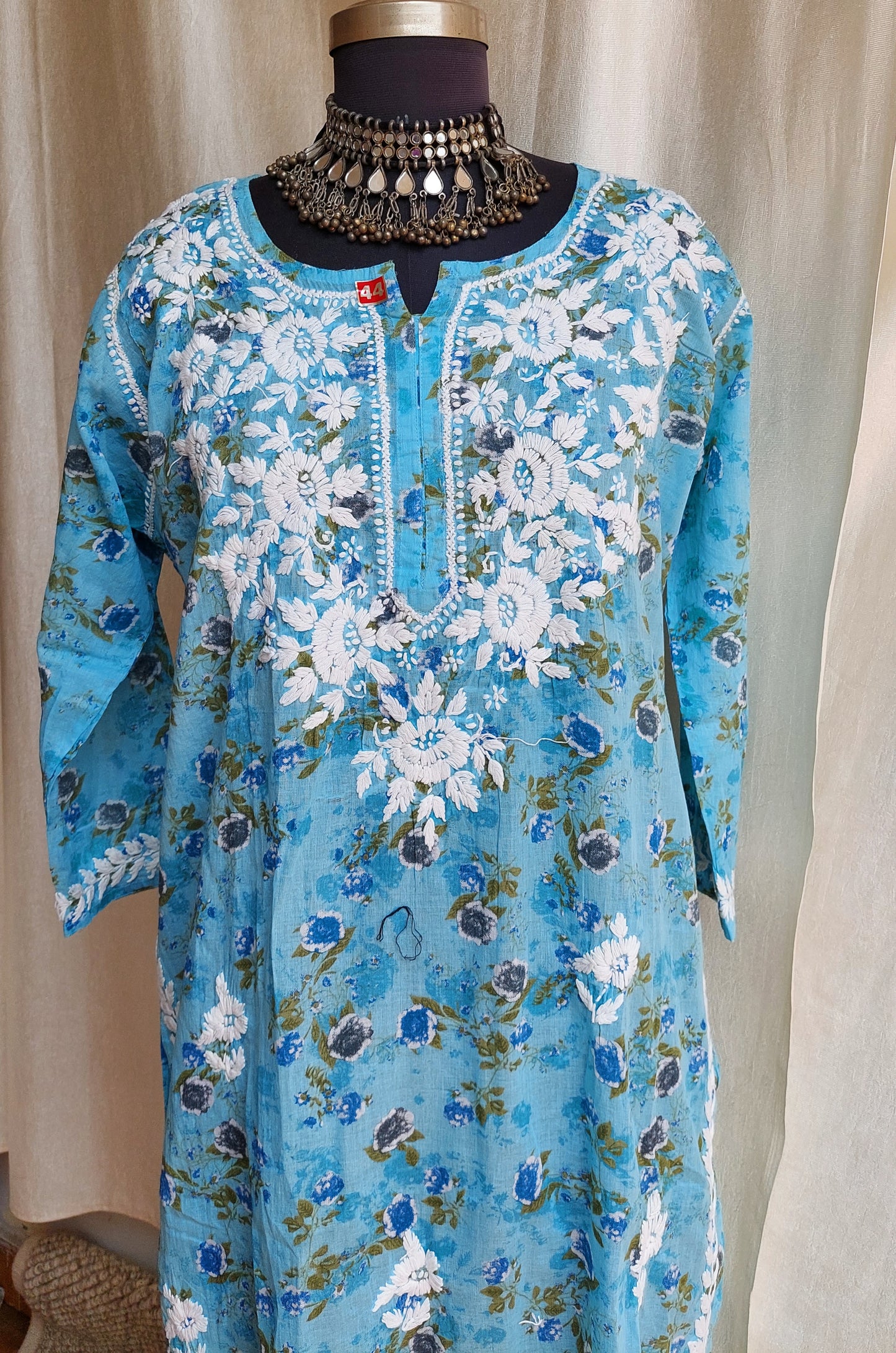 Chikankari long kurti