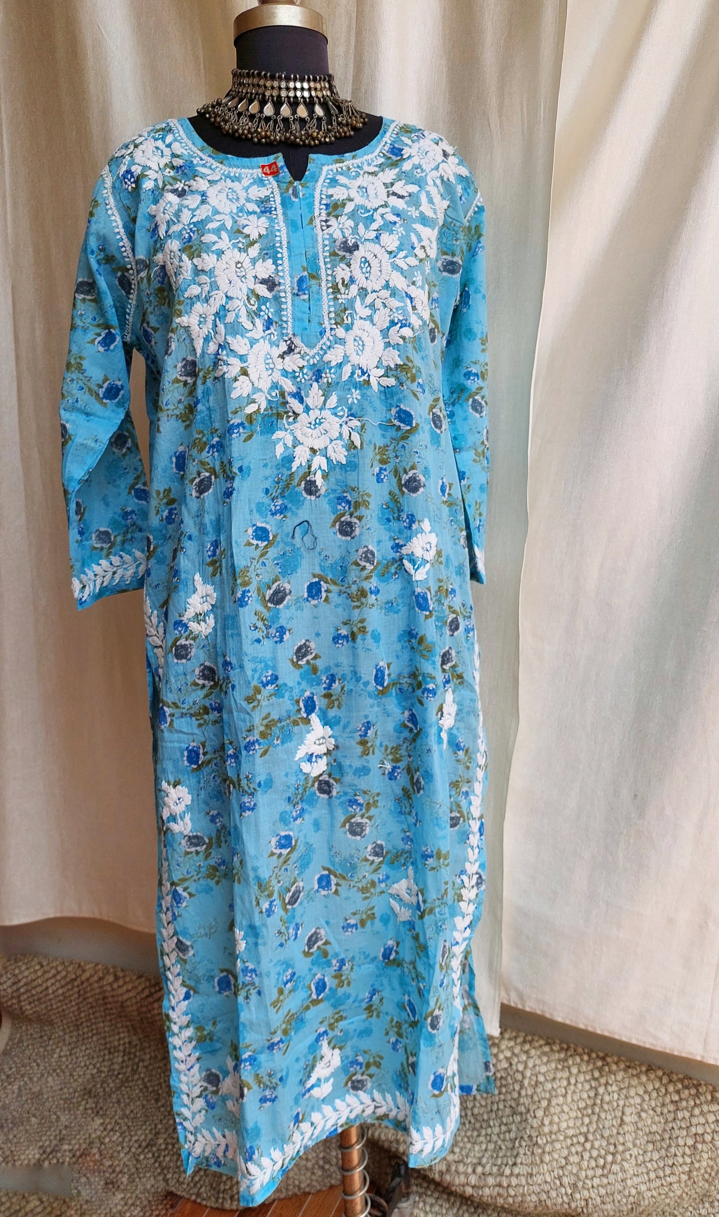 Chikankari long kurti