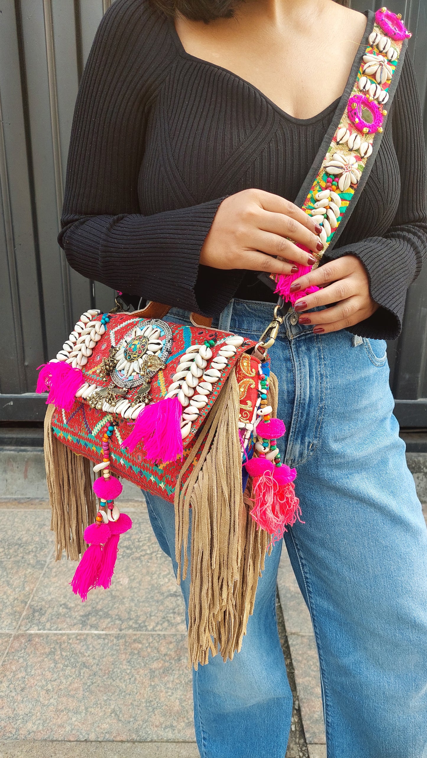 Boho sling bag