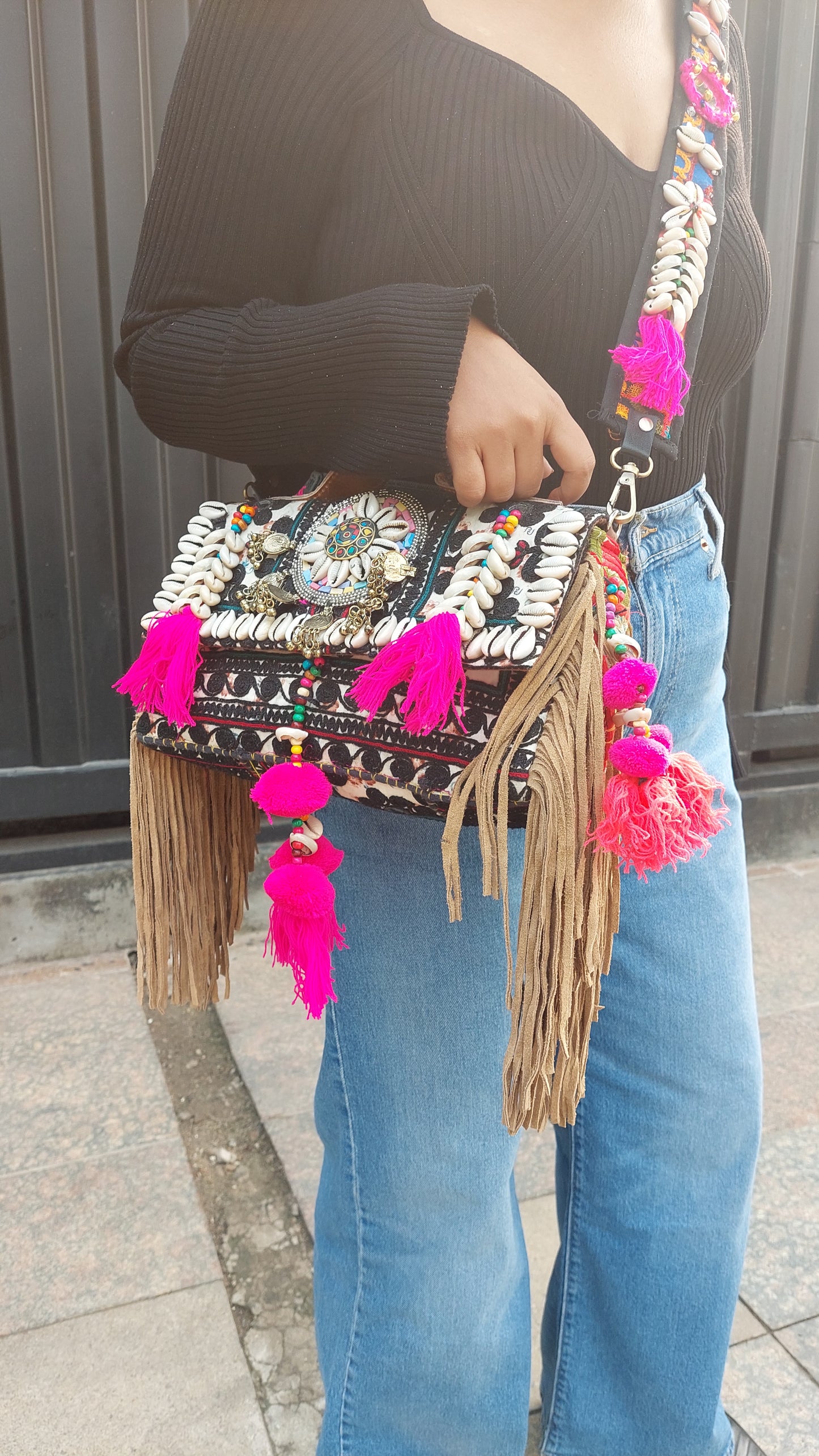 Boho sling bag