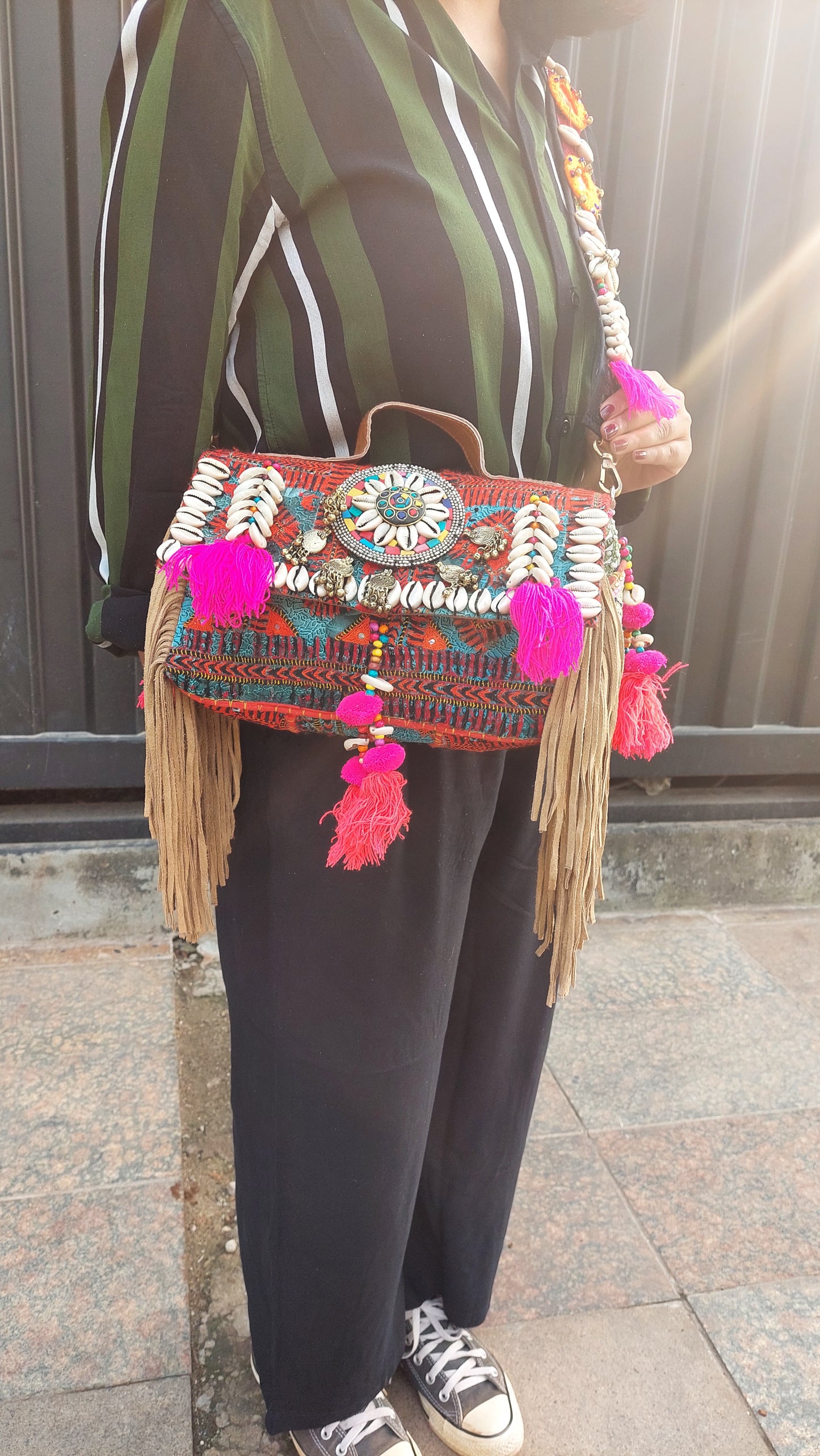 Boho sling bag