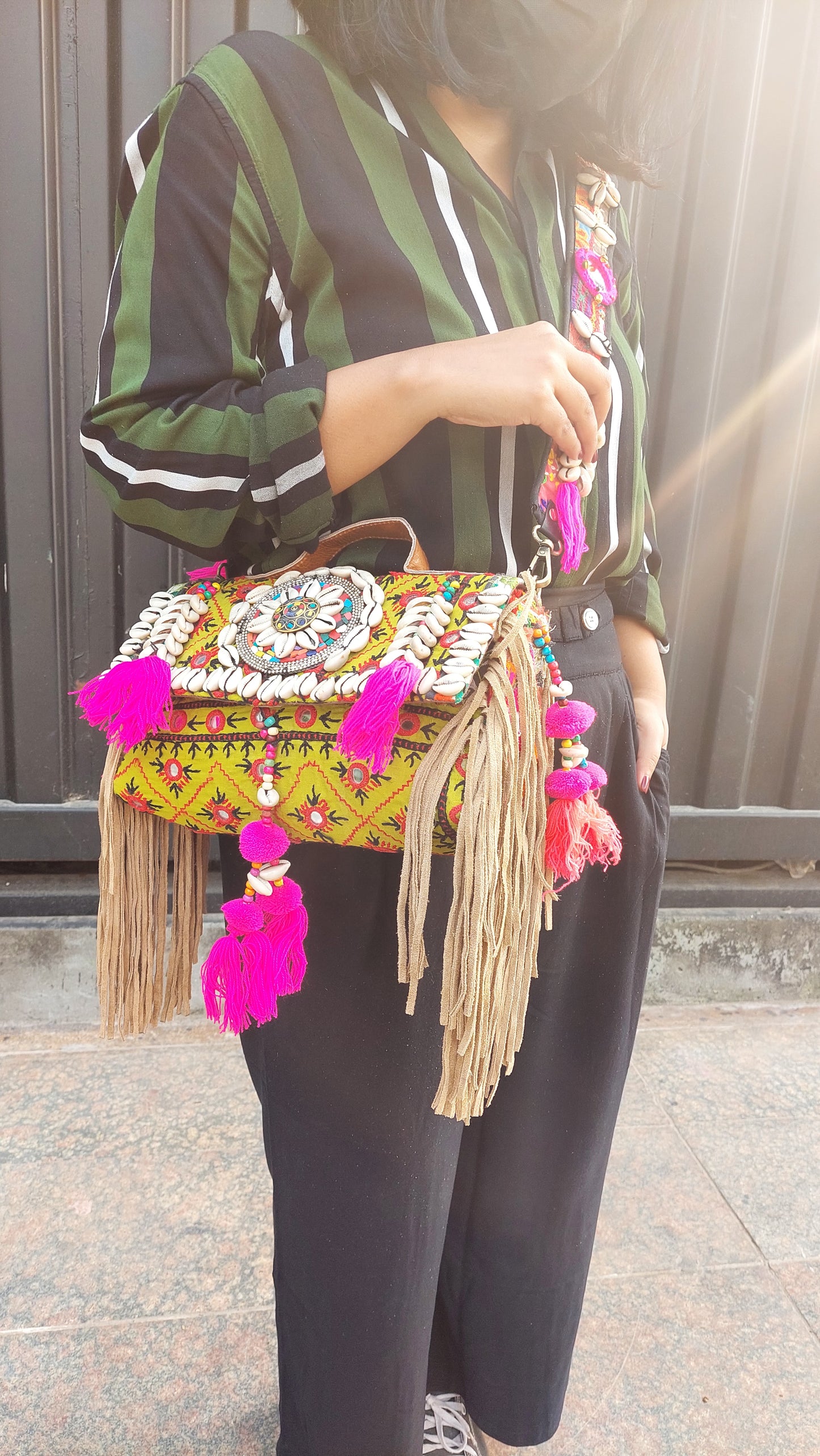 Boho sling bag