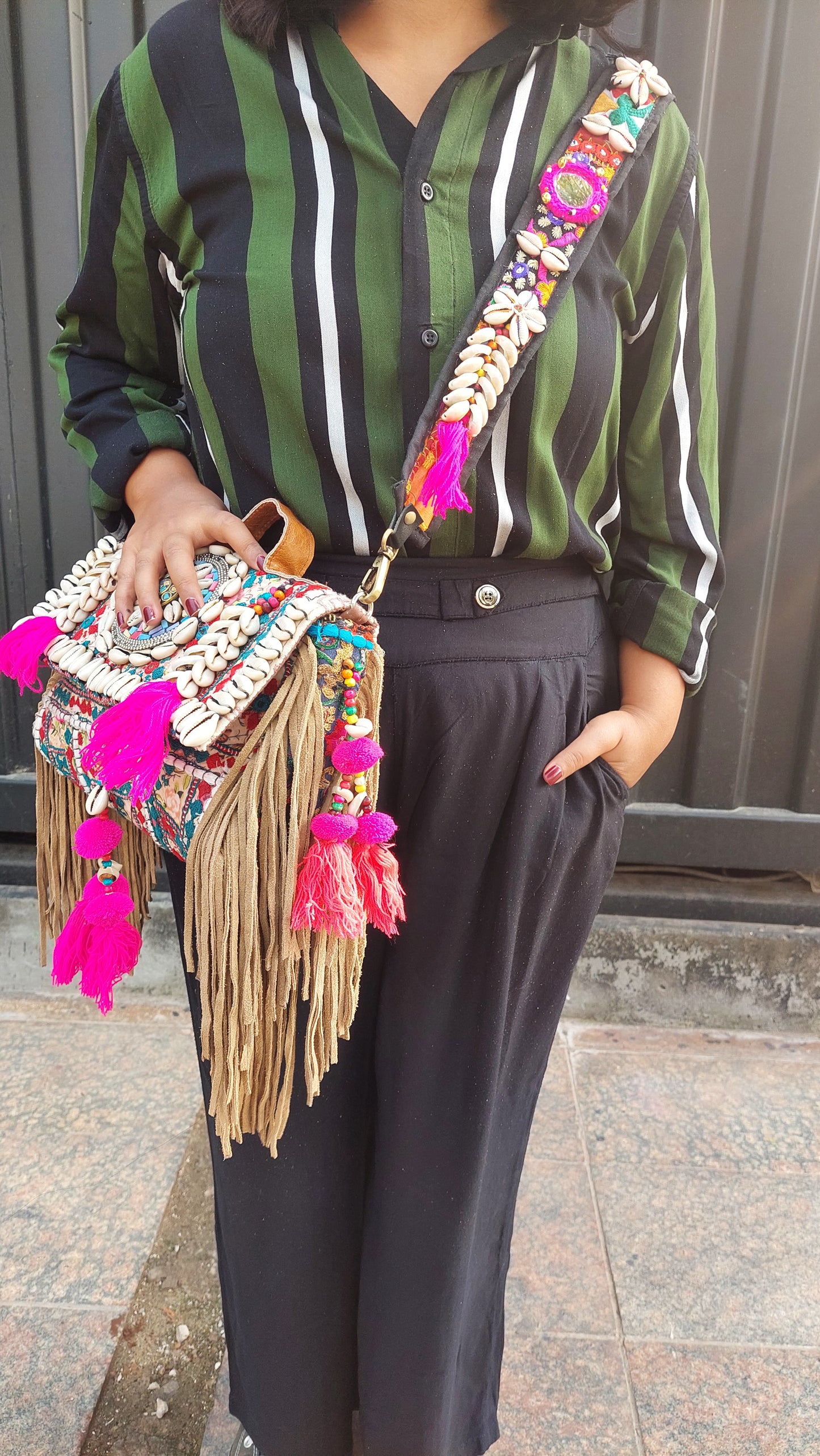 Boho sling bag