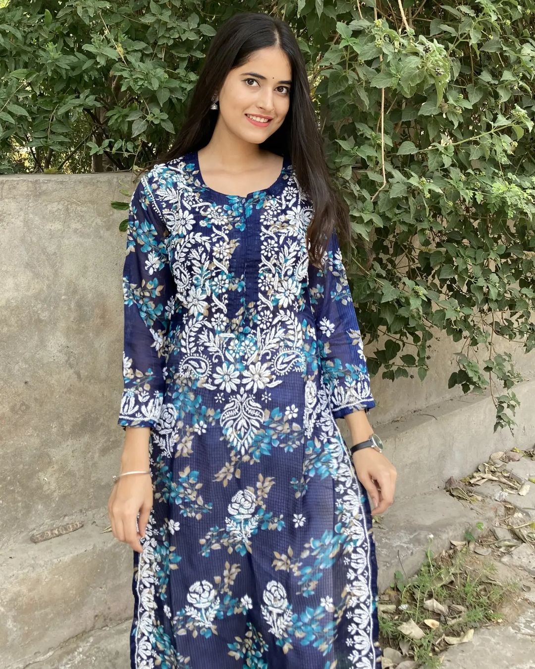 Chikankari kurti (kota)