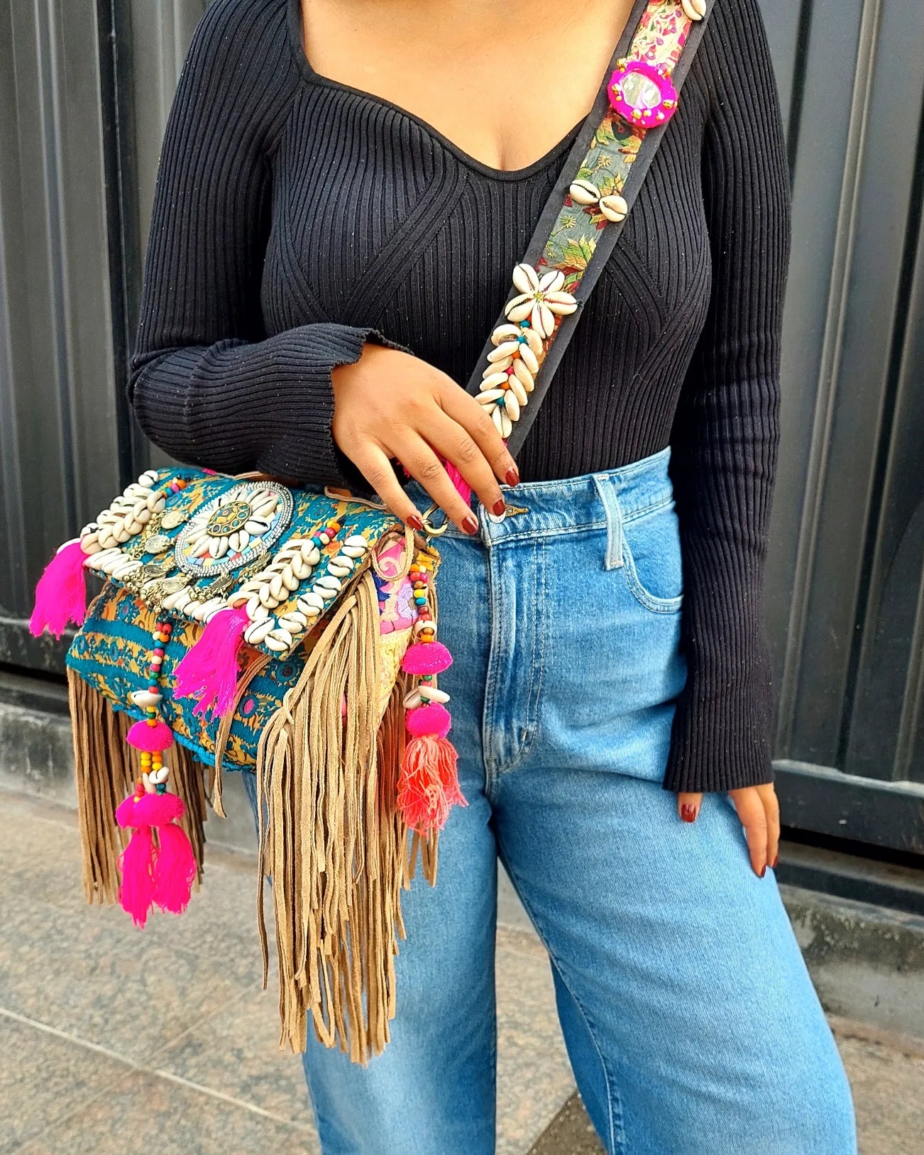 Boho sling bag