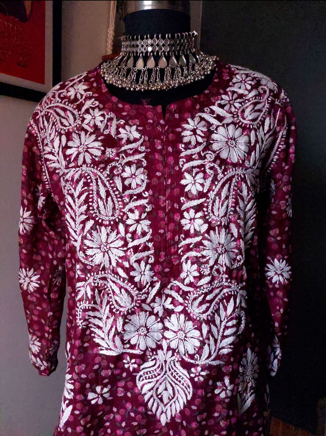Chikankari kurti ( kota)