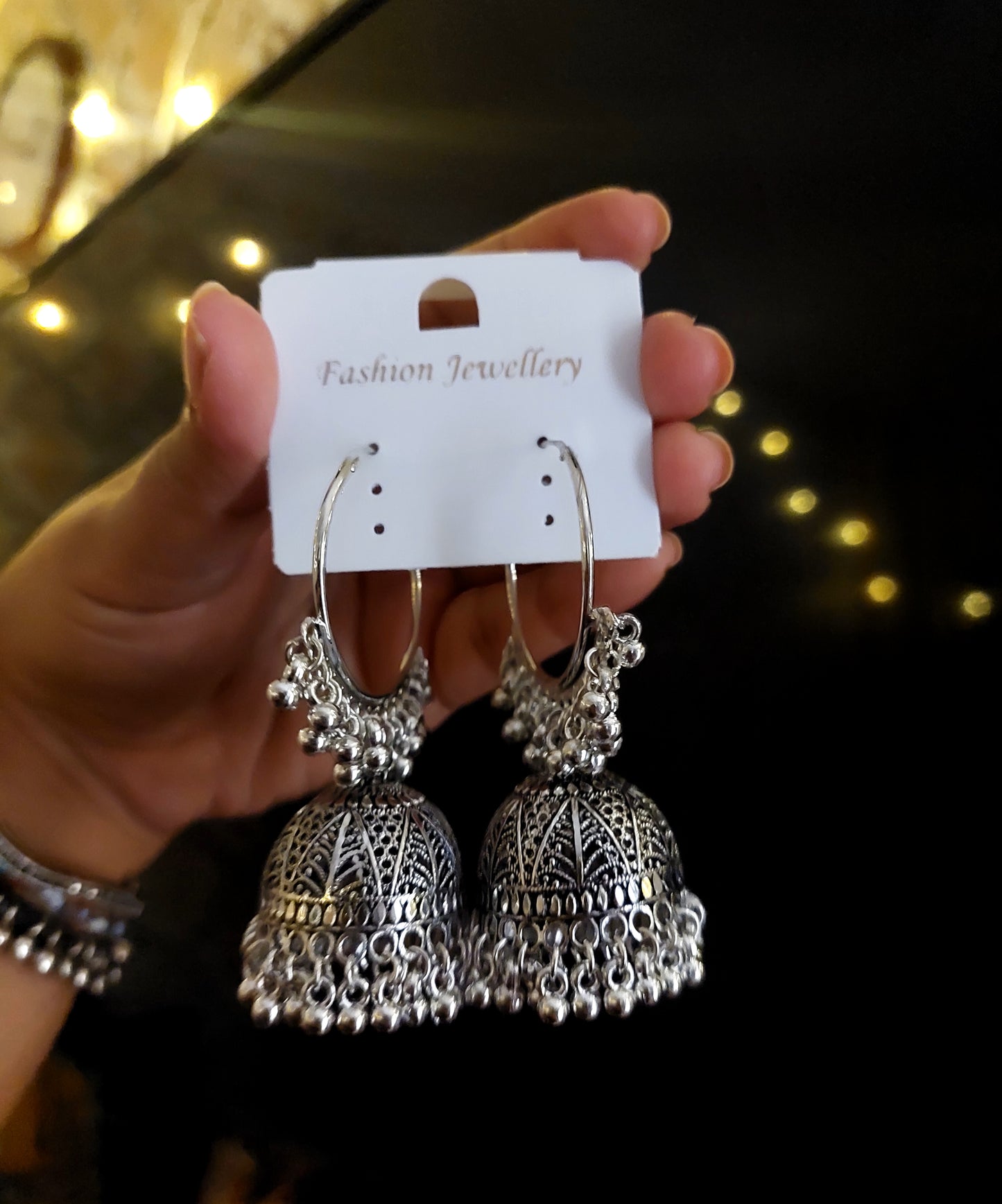 Oxidized jhumka