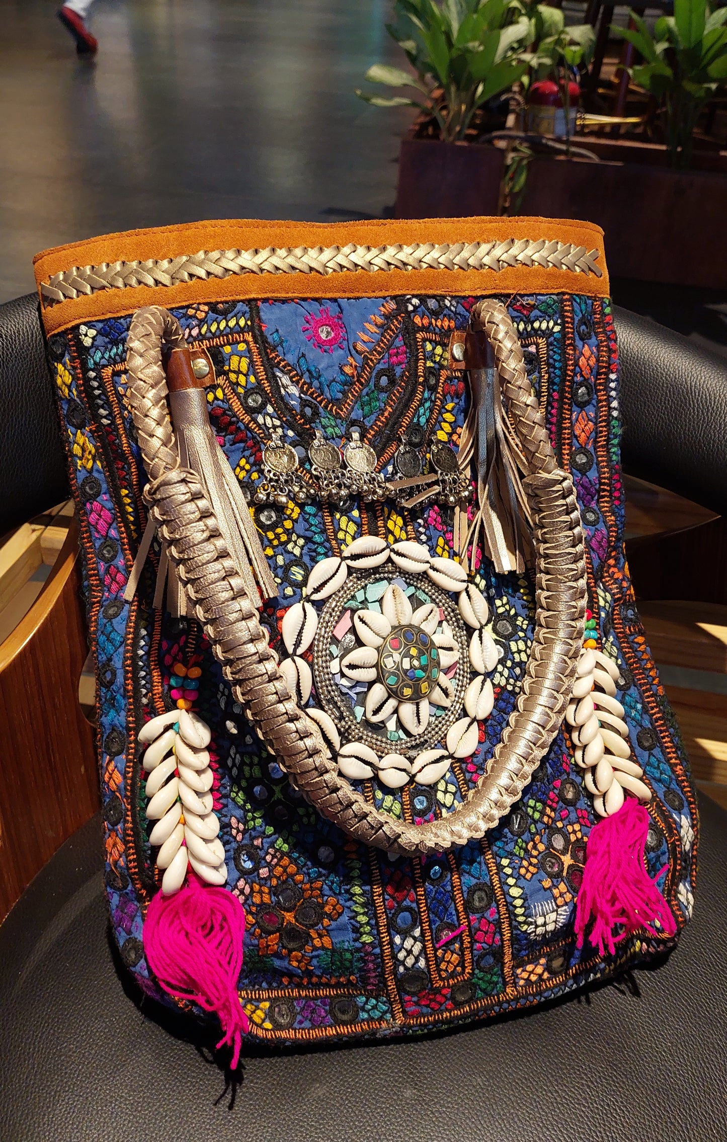 A. Boho tote bag