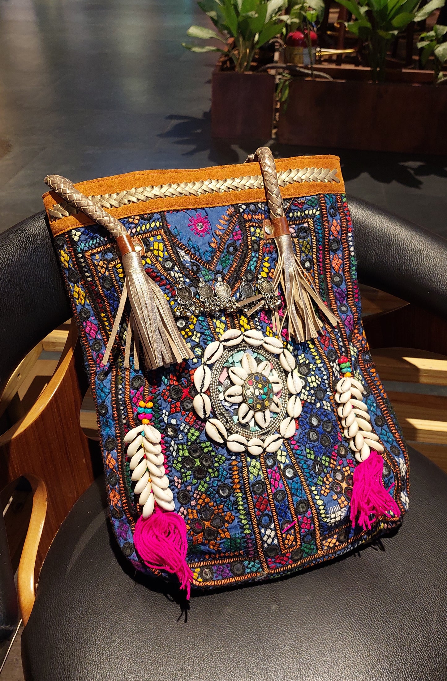 A. Boho tote bag