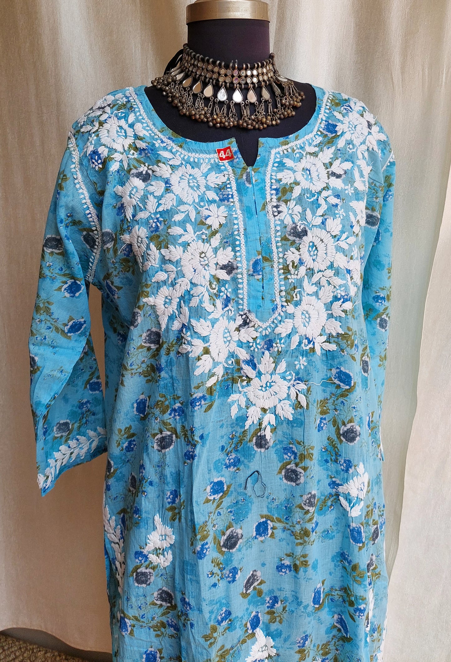 Chikankari long kurti