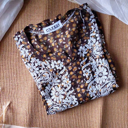 Chikankari kurti (kota)