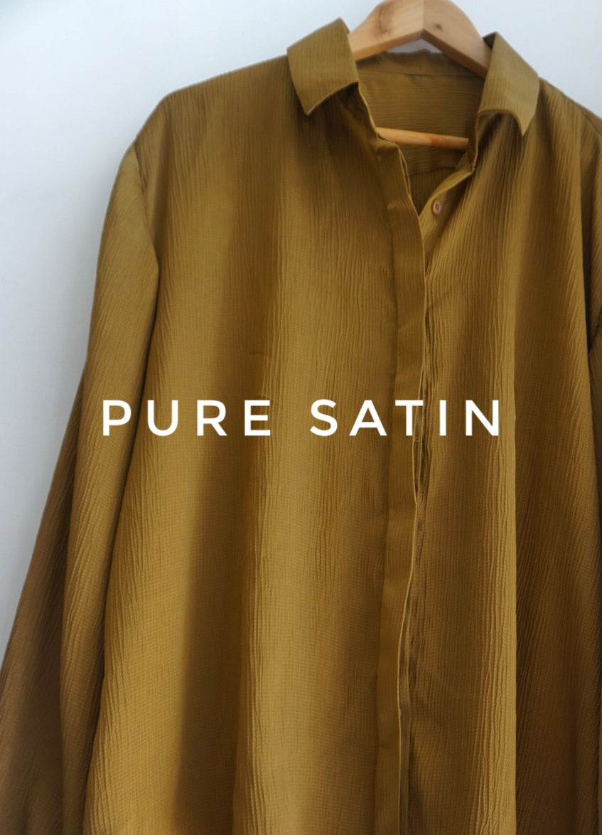 Pure Satin oversized shirt