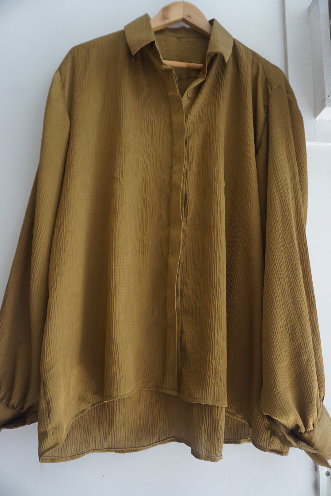Pure Satin oversized shirt