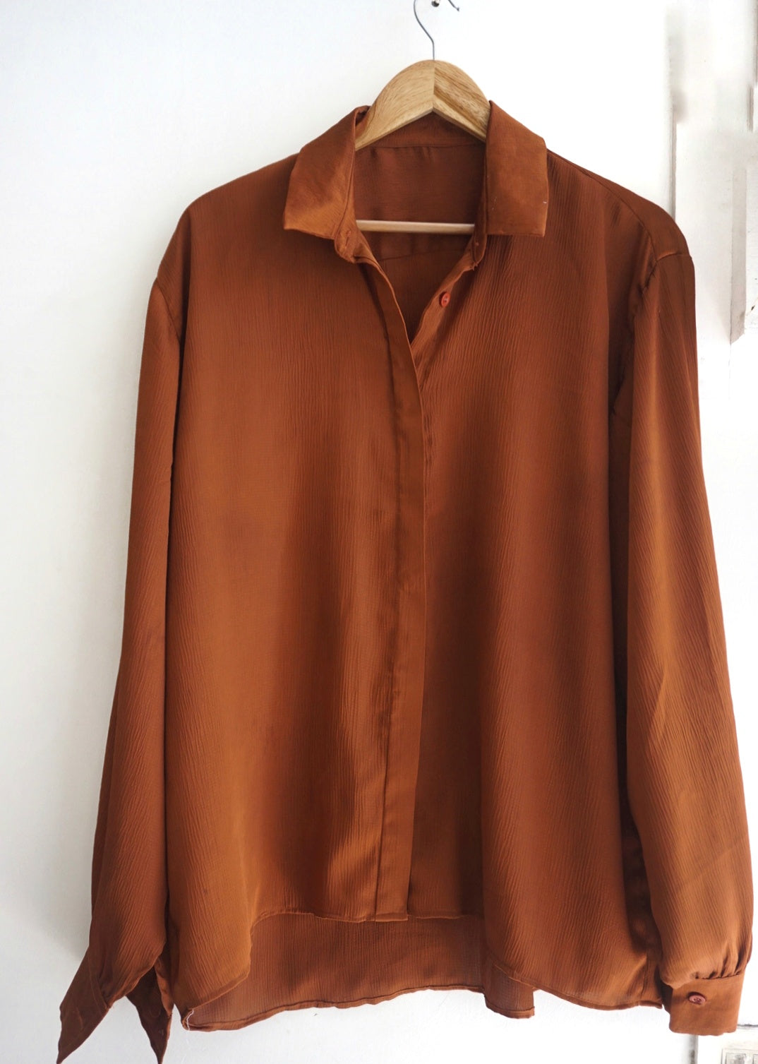 Pure Satin oversized shirt