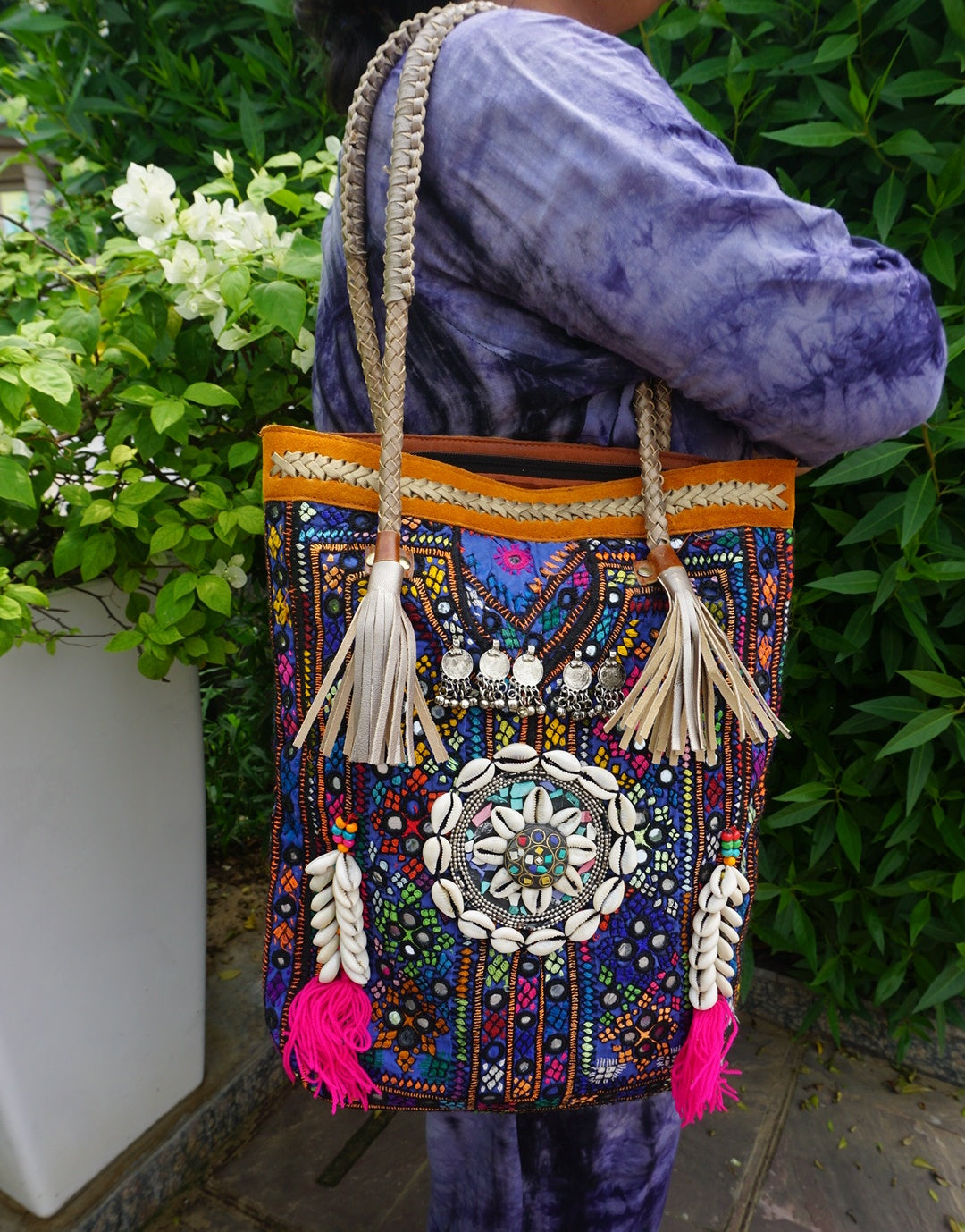 A. Boho tote bag