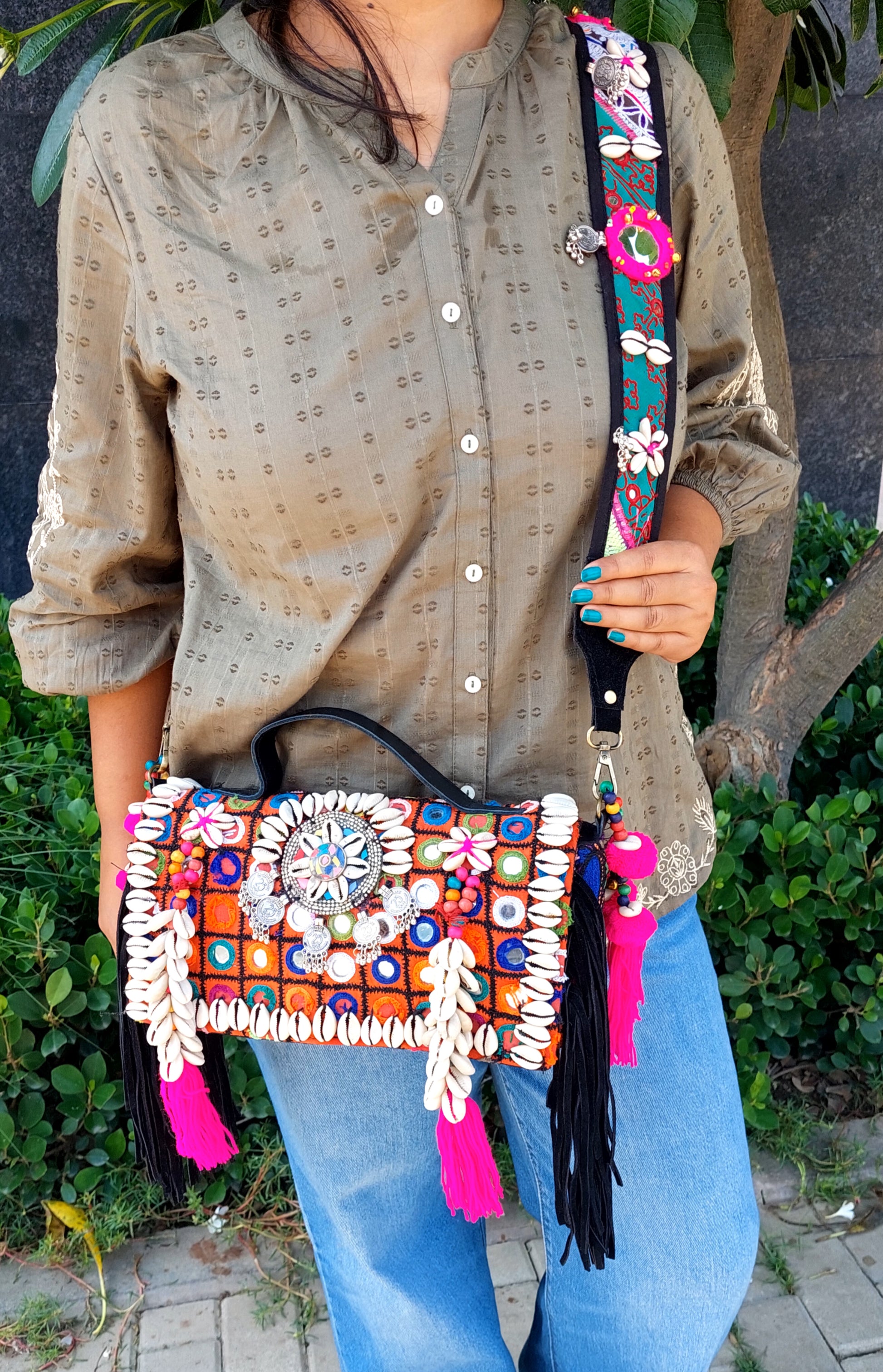 Boho sling bag (big) –