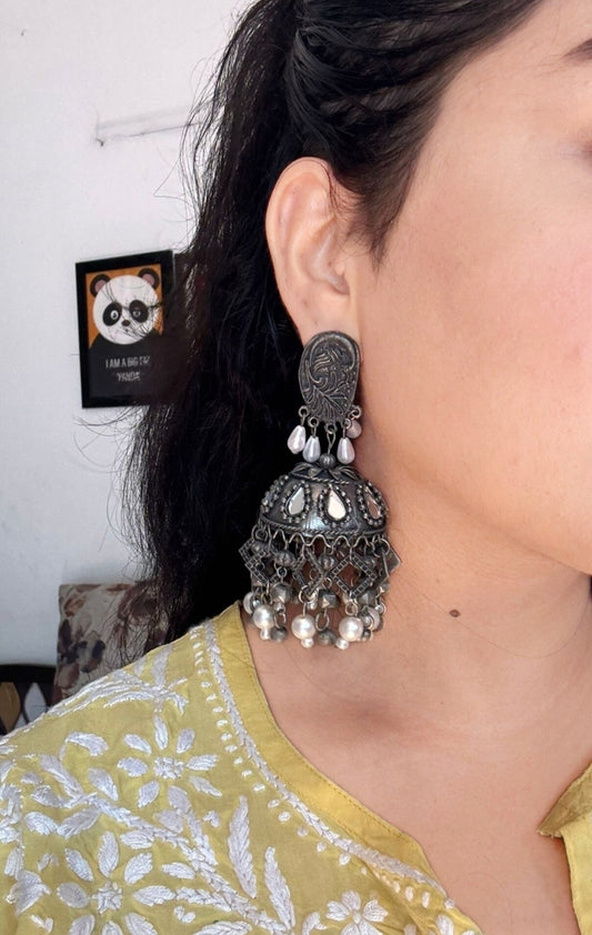 Oxidized jhumka