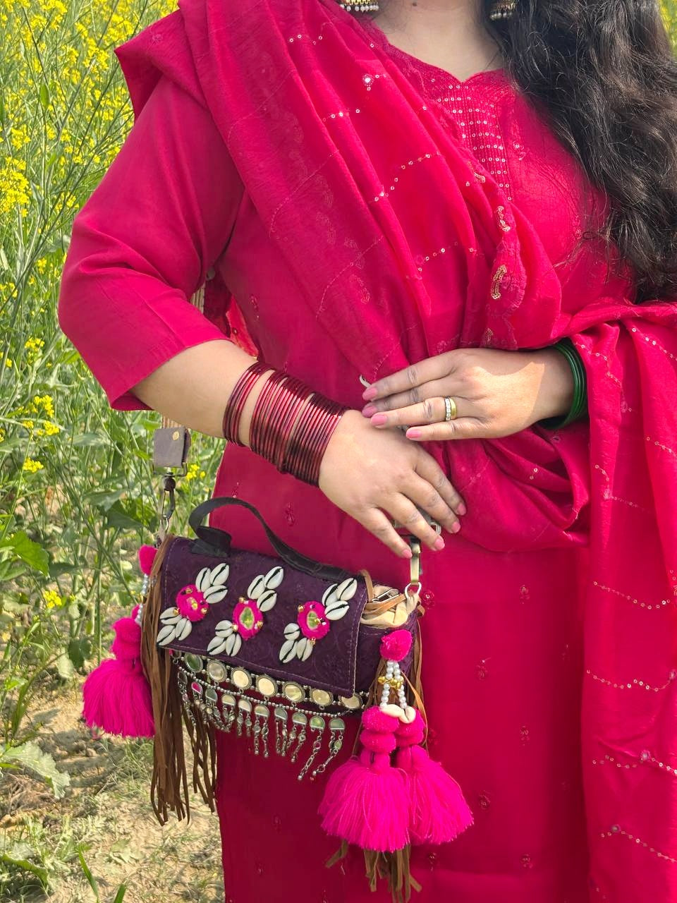 Boho sling bag ( small size)