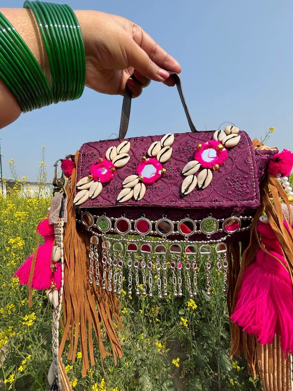 Boho sling bag ( small size)