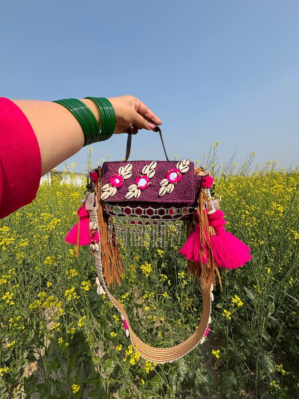 Boho sling bag ( small size)